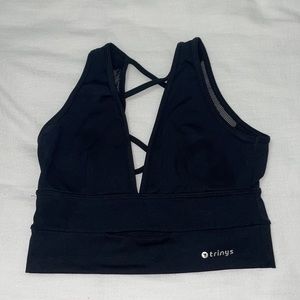 Black dance/gym sports bra